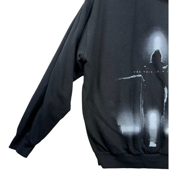 Tultex Black Hoodie Yes This Is A Cult Size Large Black Zip-Up - Picture 10 of 12